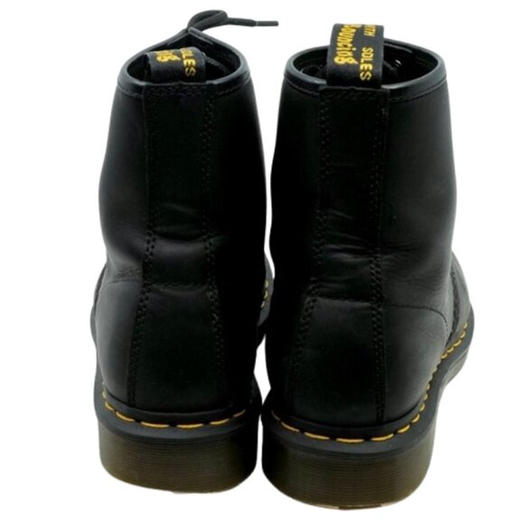 DR MARTENS~1460 Mono Boot~BLACK SMOOTH LEATHER LACE UP~ Women's Size 9 - Picture 4 of 7